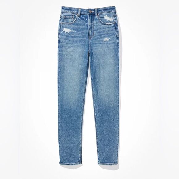 American Eagle Stretch Mom Straight Jean Size 2 - Picture 3 of 15